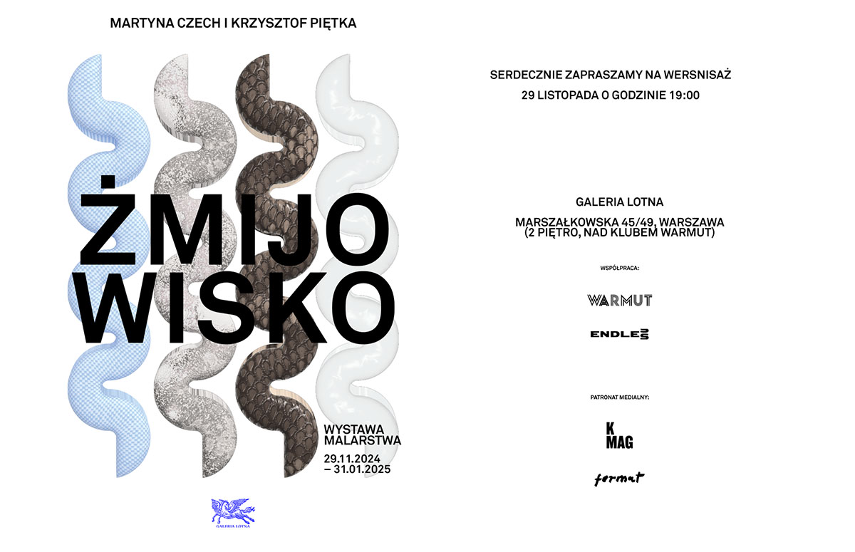 Wystawa prac Martyny Czech i Krzysztofa Piętki w Galerii Lotna