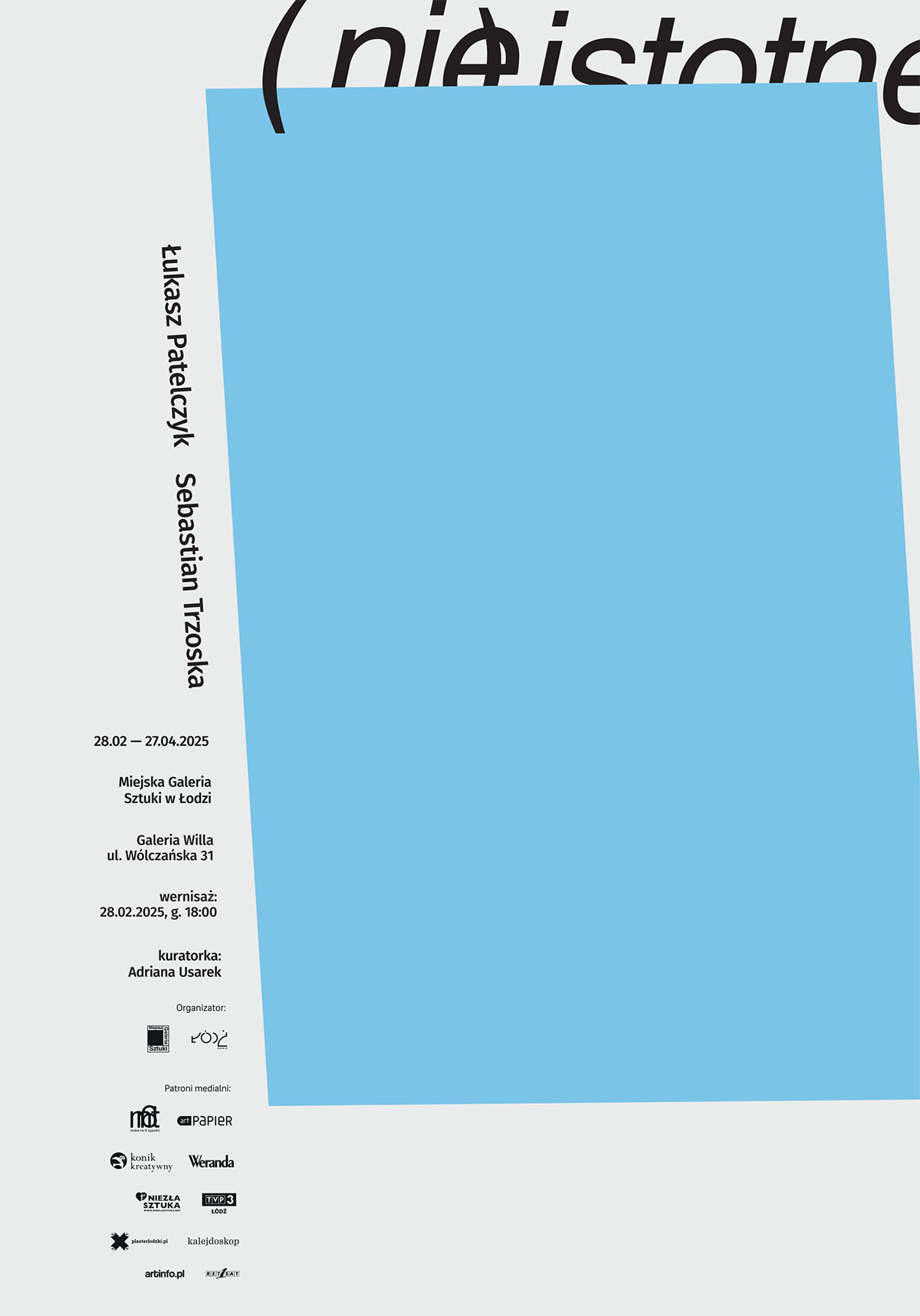 Wystawa prac Sebastiana Trzoski i Łukasza Patelczyka