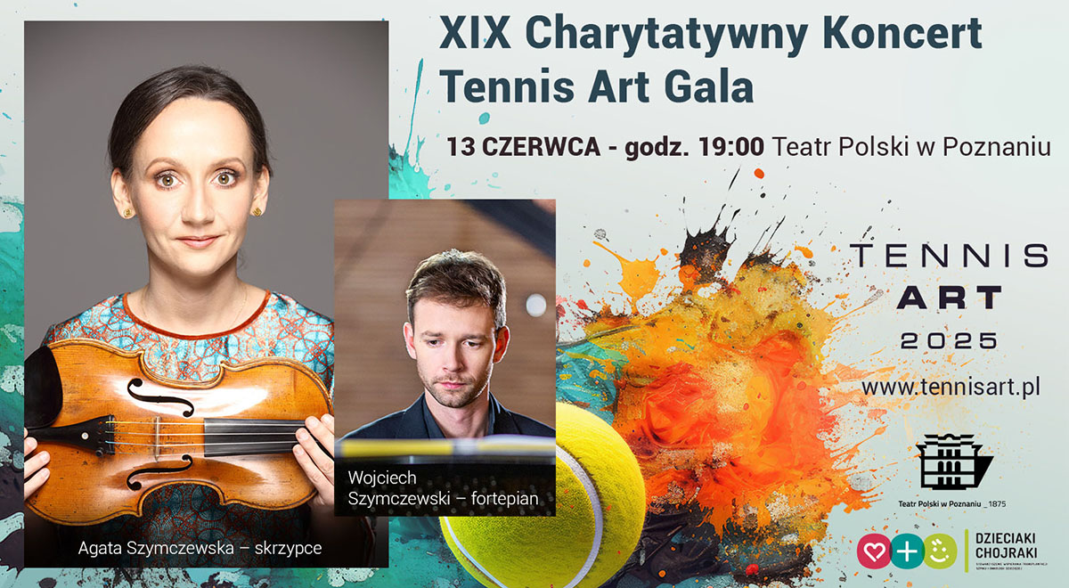 Koncert z udziałem Agaty Szymczewskiej i Wojciecha Szymczewskiego w ramach Tennis Art 2025