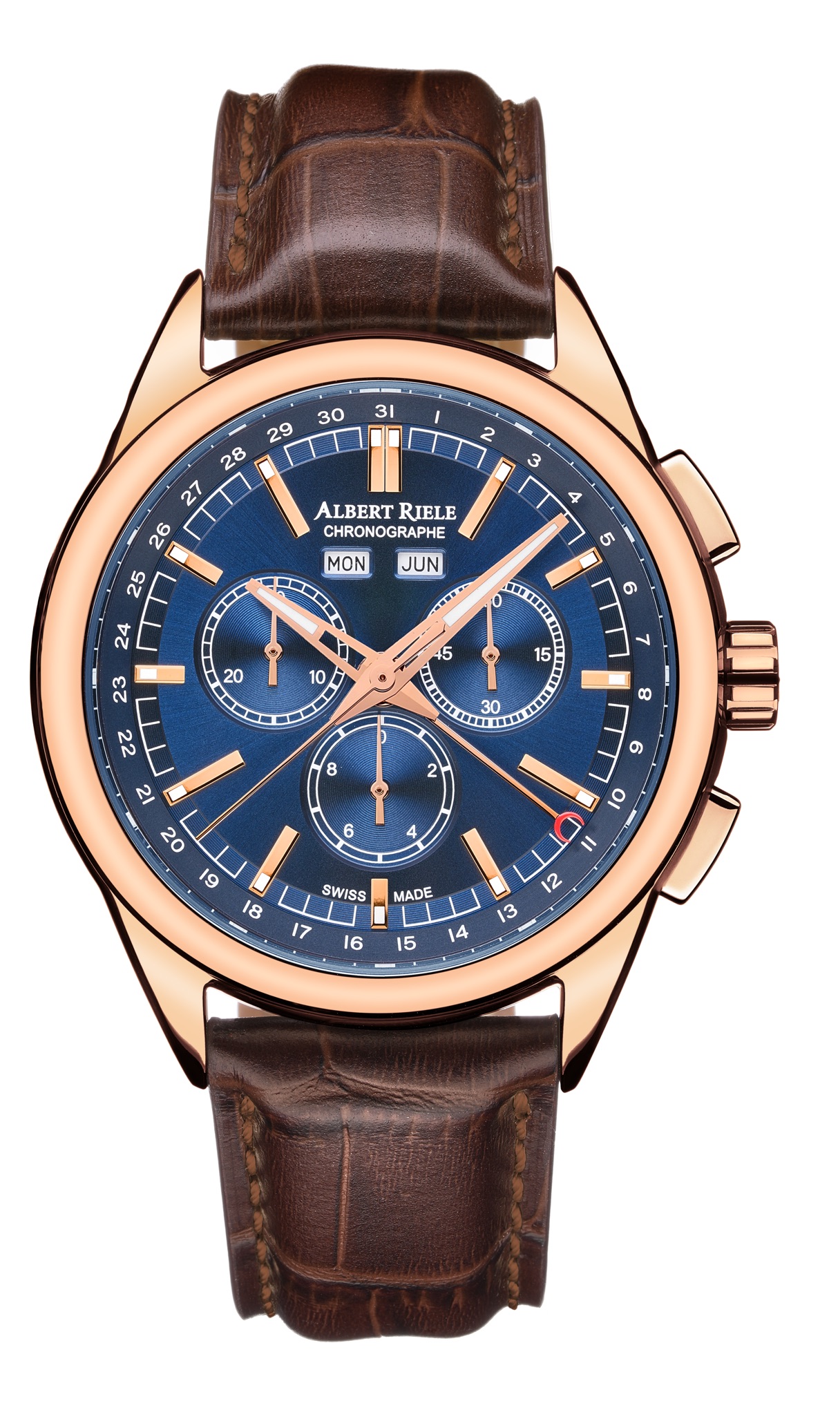 SZWAJCARSKI MĘSKI ZEGAREK ALBERT RIELE – KOLEKCJA PREMIERE