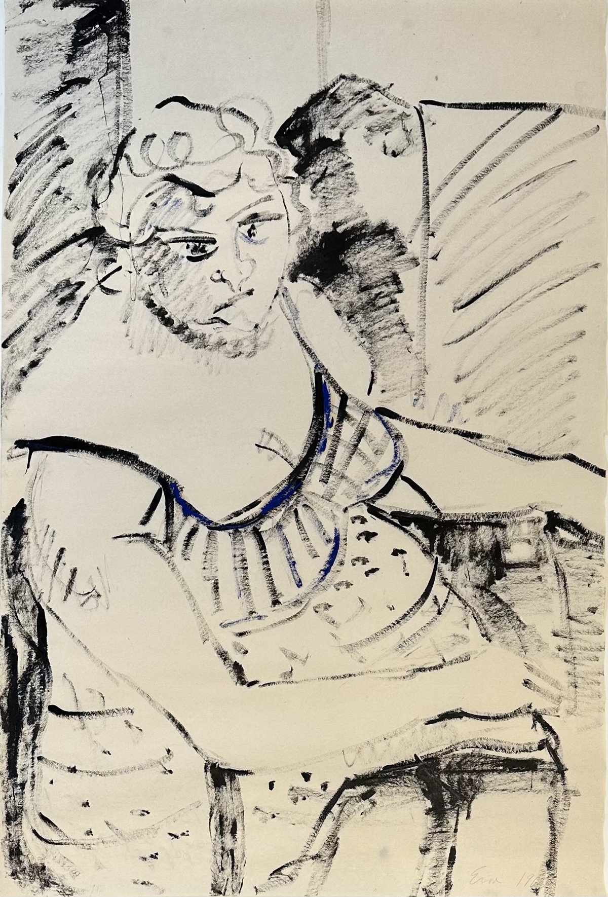 EWA KURYLUK – „Kobieta z dekoltem niebieska”