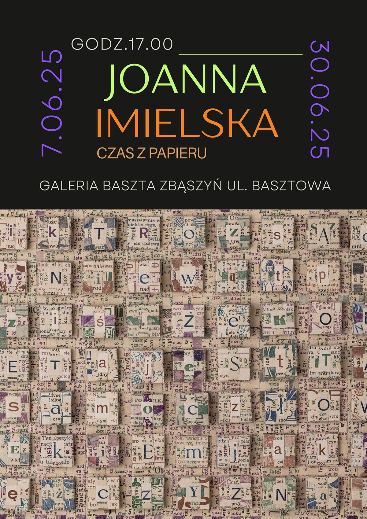 Joanna Imielska „Czas papieru” w Galerii Baszta