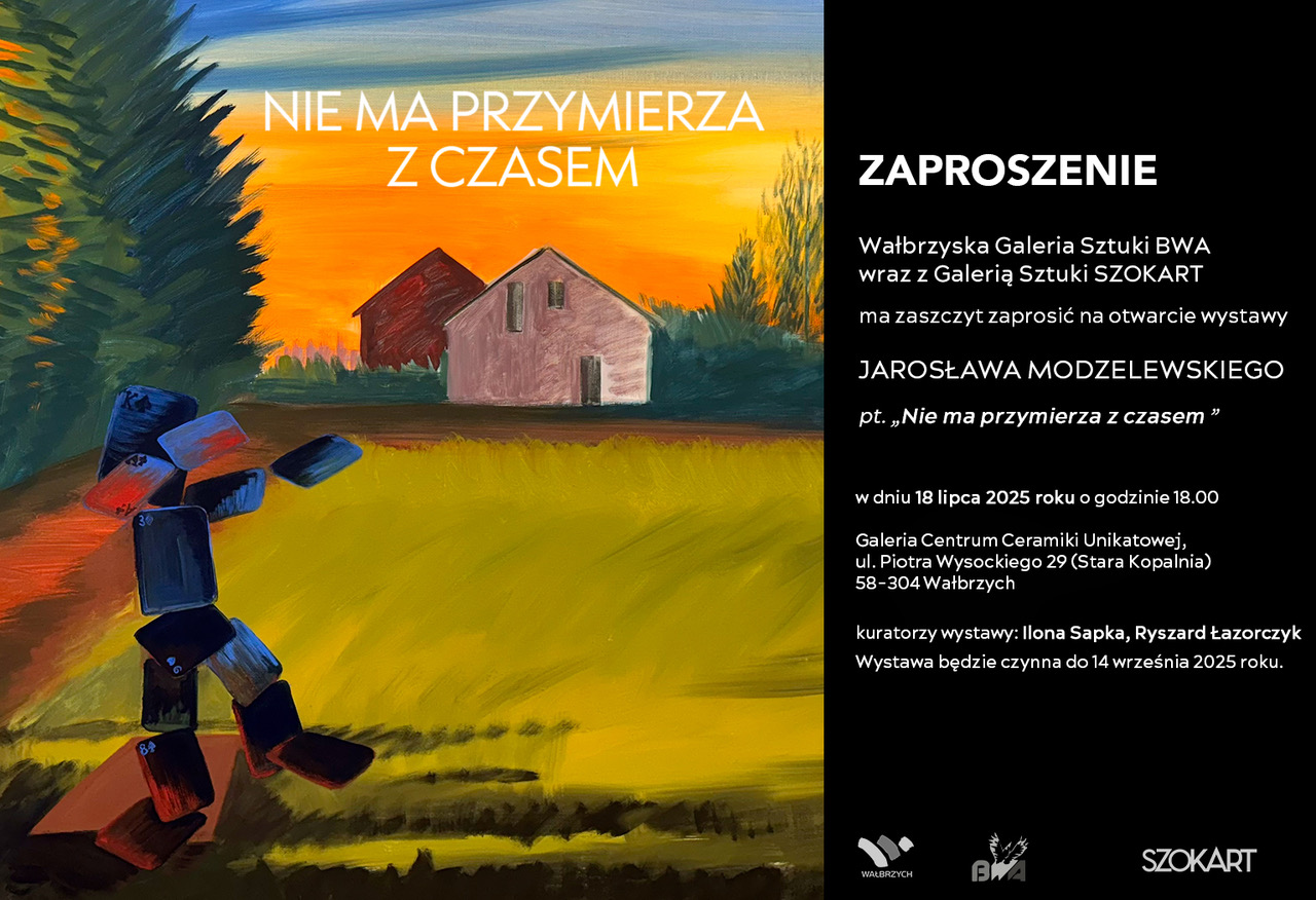 Wystawa prac Jarosława Modzelewskiego w BWA Wałbrzych