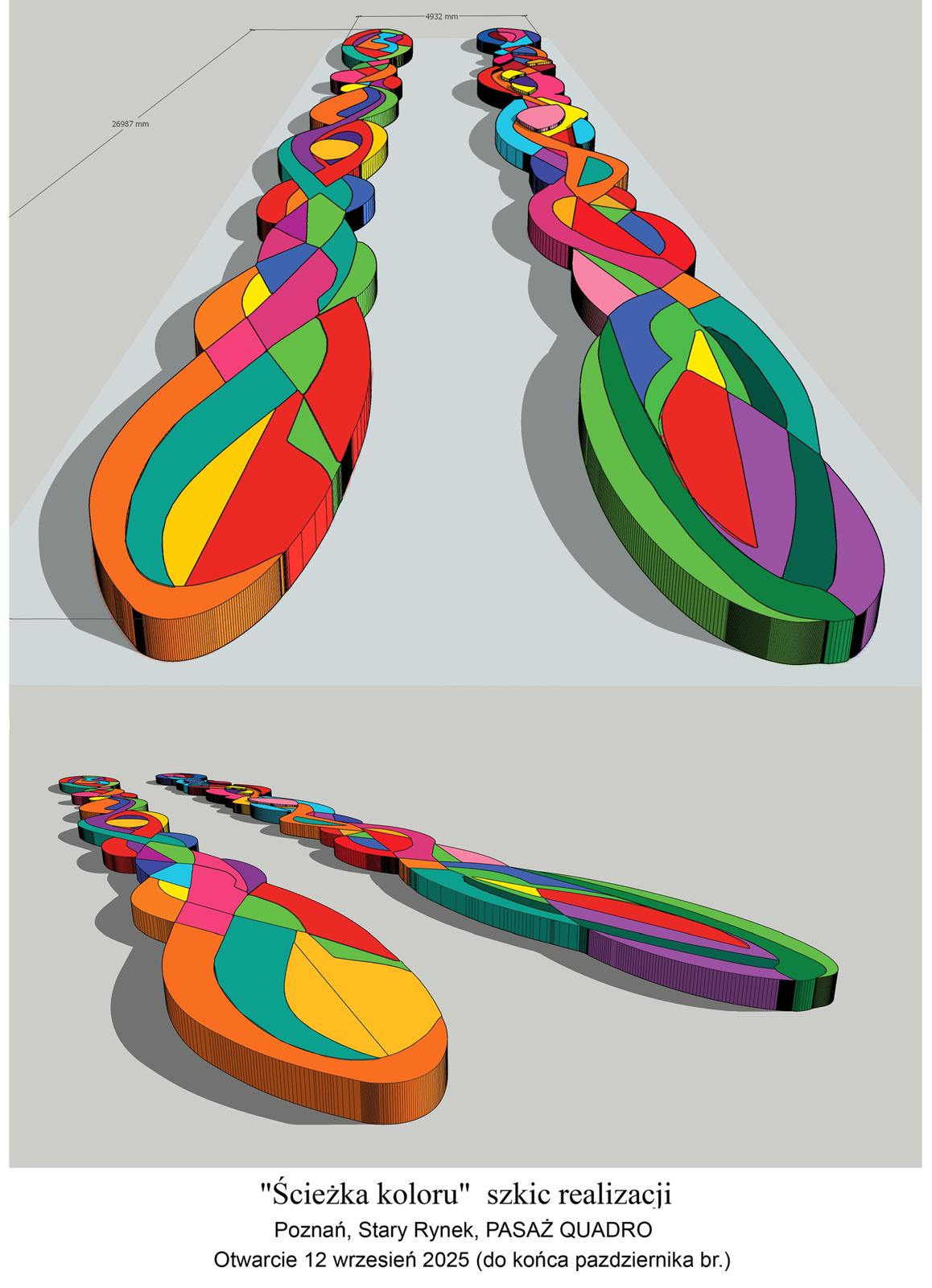 Instalacja artystyczna Adama Kalinowskiego w Galerii Miejskiej Arsenał w Poznaniu